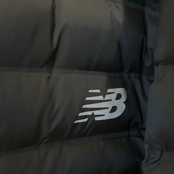 New Balance Men's Dark Puffer Jacket - Picture 2 of 3